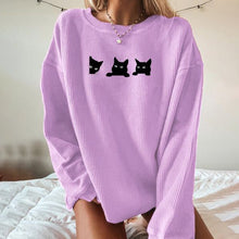 Load image into Gallery viewer, Cute Fashion Print Round Neck Sweatshirt
