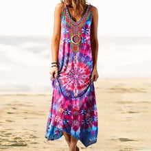 Load image into Gallery viewer, Vintage Printed Sleeveless Dress
