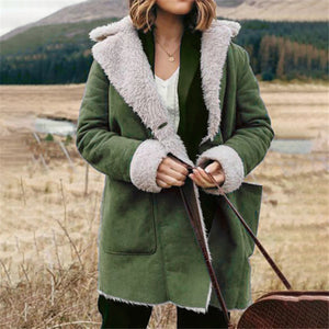 Classic Plush Thick Warm Cotton Coat