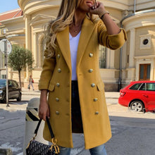 Load image into Gallery viewer, Lapel Buttoned Slim-Fit Coat
