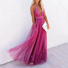 Load image into Gallery viewer, Sling V-neck Mesh Dress

