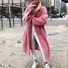 Load image into Gallery viewer, Fleece Lapel Buttoned Coat
