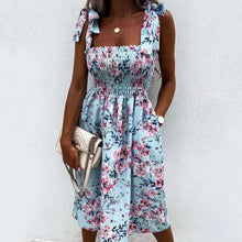 Load image into Gallery viewer, Casual Floral Printed Sling Dress
