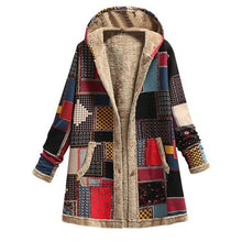 Load image into Gallery viewer, Printed Hooded Coat
