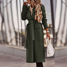 Load image into Gallery viewer, Solid Color Lapel Slim Coat
