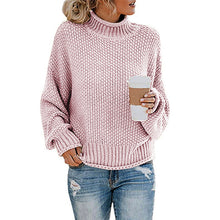 Load image into Gallery viewer, Turtleneck Pullover Loose Knit Oversized Sweater
