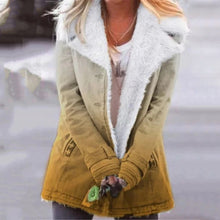 Load image into Gallery viewer, Gradient Printed Plush Warm Coat
