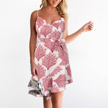 Load image into Gallery viewer, Fashion Printed Halter Mini Dress
