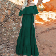 Load image into Gallery viewer, Fashion One-Shoulder Maxi Dress
