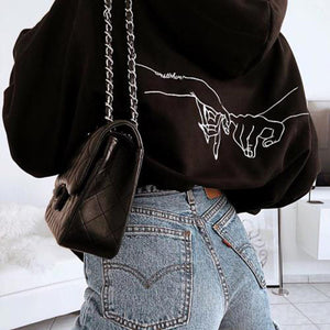 Fashion Cool Girl Hoodies Sweatshirt