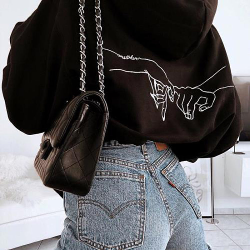 Fashion Cool Girl Hoodies Sweatshirt