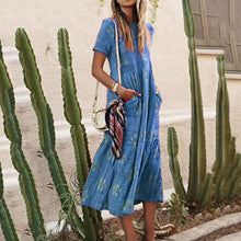 Load image into Gallery viewer, Bohemian Print Vacation Dress
