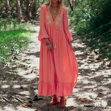 Load image into Gallery viewer, Bohemia Style Tassel Vacation Maxi Dress
