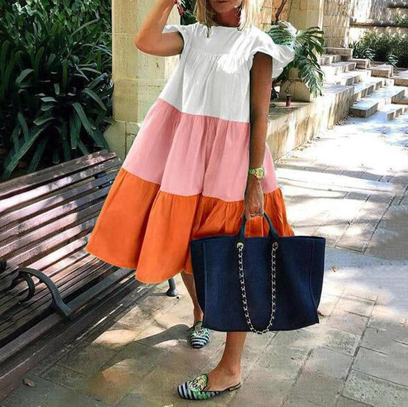 Cute Round Neck Maxi Dress