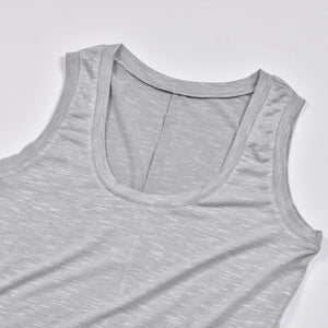 Solid Color Casual Vest Dress