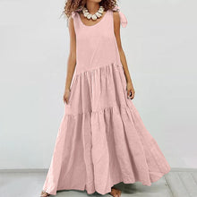 Load image into Gallery viewer, Sling Cotton And Linen Casual Maxi Dress
