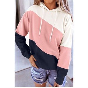 Contrasting Hooded Street Sweatshirt