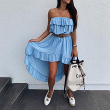 Load image into Gallery viewer, Tube Top Solid Color Dress
