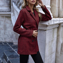 Load image into Gallery viewer, Classic Houndstooth Printed Coat

