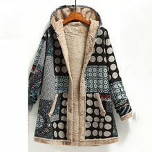 Load image into Gallery viewer, Printed Hooded Coat
