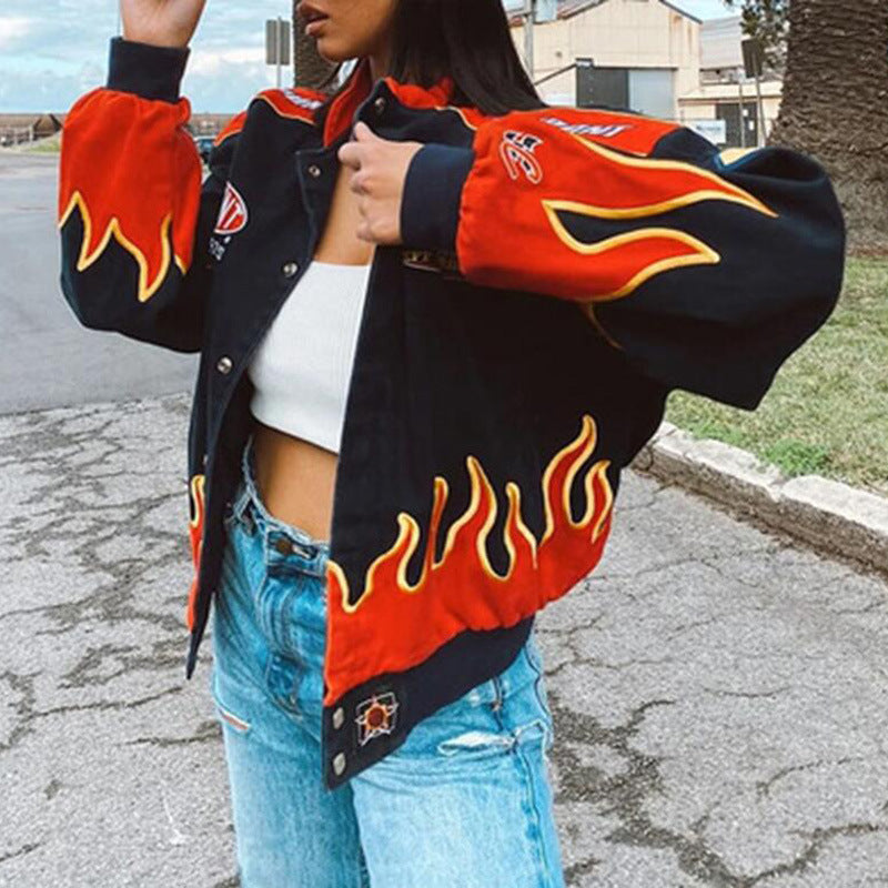 Fashion Cool Printed Casual Sweatshirt Coat