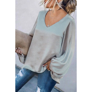 Elegant V-Neck Loose Fit Casual Tops
