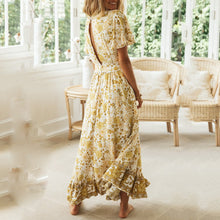Load image into Gallery viewer, Cute Floral Printed V-Neck Maxi Dress
