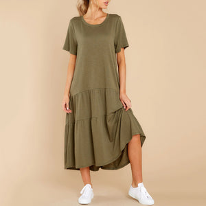 Casual Fashion Solid Color Dress