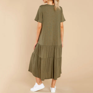 Casual Fashion Solid Color Dress