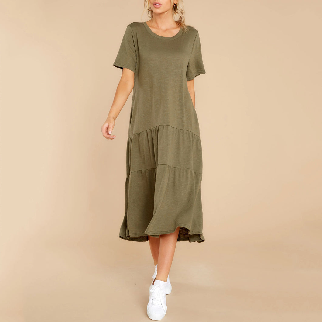 Casual Fashion Solid Color Dress