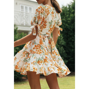 Fashion Floral Printed Elegant Dress