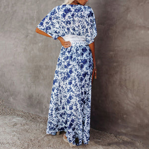Fashion Loose Printed Vacation Cover Up Dress