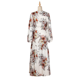 Spring And Summer Floral Printed Maxi Dress