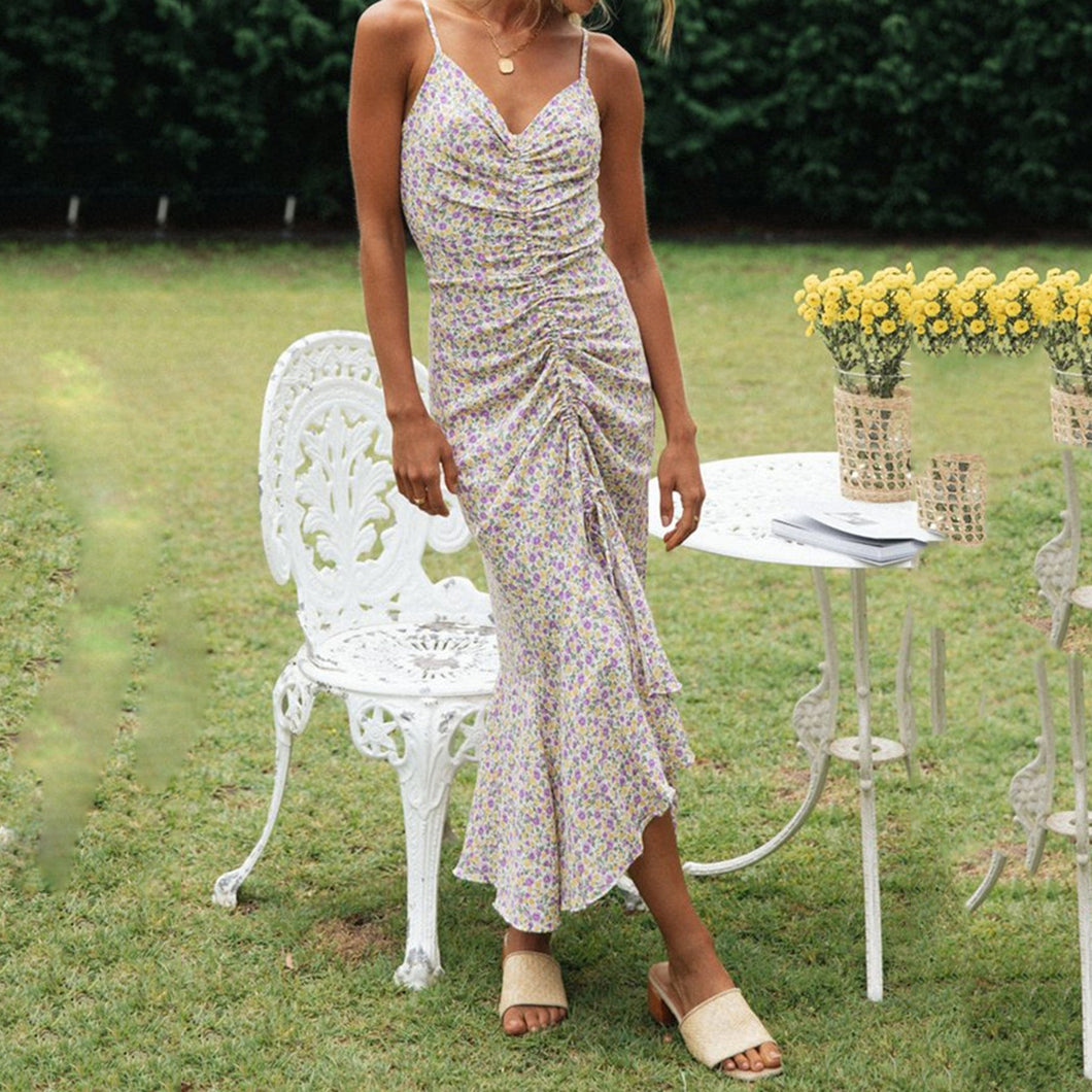 Sexy Floral Printed Slim Dress