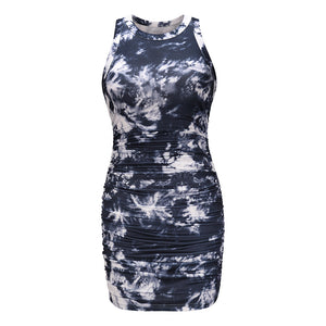 Tie Dye Fashion Sexy Bodycon Dress
