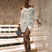 Load image into Gallery viewer, White Elegant Sexy Bodycon Dress
