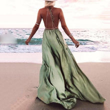 Load image into Gallery viewer, Sexy V-Neck Backless Vacation Maxi Dress
