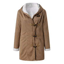 Load image into Gallery viewer, Horn Button Hooded Coat
