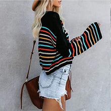 Load image into Gallery viewer, Contrast Stitching Pullover Sweater
