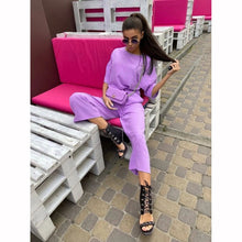 Load image into Gallery viewer, Fashion Short Sleeve Suit Casual Look Set
