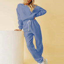 Load image into Gallery viewer, Long-sleeved Hoodie Harem Pants Suit Loungewear
