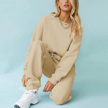 Load image into Gallery viewer, Long-sleeved Hoodie Harem Pants Suit Loungewear

