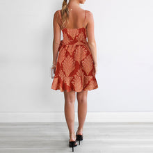Load image into Gallery viewer, Fashion Printed Halter Mini Dress
