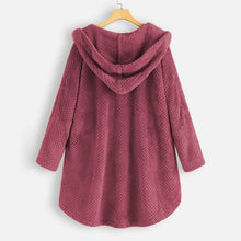 Load image into Gallery viewer, Hooded Fleece Coat
