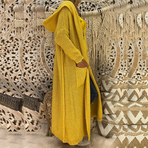 Casual Loose Fit Knitted Long Cardigan