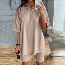 Load image into Gallery viewer, Pure Color Home Casual Suit With Belt Set
