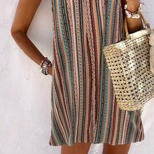 Load image into Gallery viewer, Striped Halter Sling Dress
