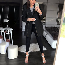 Load image into Gallery viewer, Hooded Zipper Sweatshirt Coat
