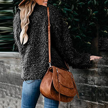 Load image into Gallery viewer, Plush Solid Color Long Sleeve Coat
