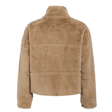 Load image into Gallery viewer, Stand-Up Collar Short Zipper Plush Coat
